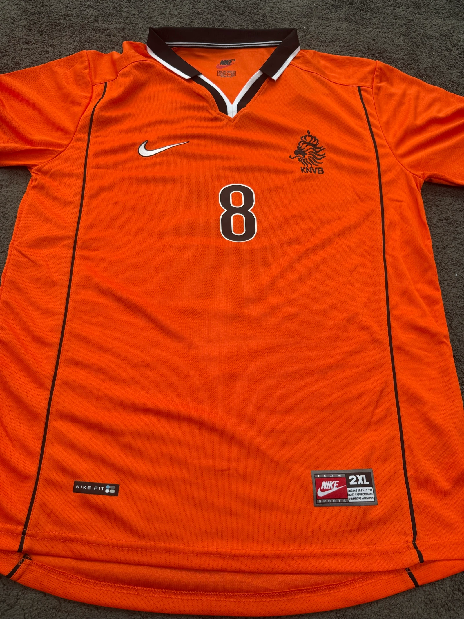 Dennis Bergkamp #8 Camiseta de fútbol de Países Bajos – 2XL – photo 3